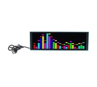 Keenso Affichage coloré du Musical LED, Lumière et Horloge Interactives pour Une Utilisation en Fête, Lampe RGB 16x24