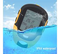 Keenso Altimètre numérique, FR510 ABS IPX4 Thermomètre LCD étanche Navigation GPS USB Humidité de température Rechargeable pour Le Camping activité d’Escalade en Plein air