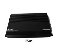 Keenso Amplificateur de Canal, Amplificateur Stéréo de Voiture Amplificateur de Puissance à Dissipation Thermique élevée en Alliage D'aluminium à 4 Canaux pour Haut-parleurs de Voiture