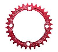 Keenso Anneau de chaîne de vélo 32/34/36/38T BCD en Alliage d'aluminium pour vélo de Montagne, Anneau de chaîne de pédalier Simple Rond pour réparation de vélo de Montagne