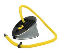 Keenso Anneau de Natation de Ballon Gonflable de Pompe à air de Pied de Camping Gonflable, Jaune, Pompe à Pied de Bateau 10L