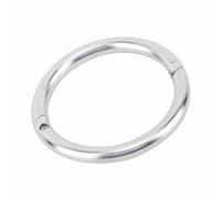 Keenso Anneau de Nez de Bétail en Acier Inoxydable à Lisse, Accessoire Essentiel pour L'élevage, Verrouillage Automatique, 3,03 Pouces (L)