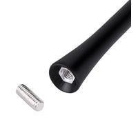 Keenso Antenne de Voiture 9 Pouces, Remplacement d'Antenne de Voiture en Caoutchouc et Résistant en Aluminium à la Chaleur pour la Plupart des à Visser avec Racords FileTés de 4