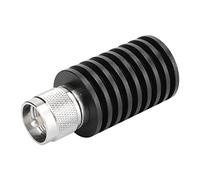 Keenso Antenne en Alliage à Charge Factice Charge Factice 50 Ohm DC à 1 GHz Terminateur Coaxial 25 W avec Connecteur M ou N pour Tests Radio Bidirectionnels et Utilisation sur Banc RF (Type M)