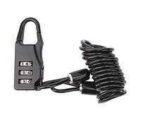 Keenso Antivol de Vélo en Alliage de Zinc Câble Antivol à Combinaison à 3 Chiffres 1 M Mini de Casque Rétractable Léger 41 G pour Vélo Moto Scooter Riders Trajets Voyages