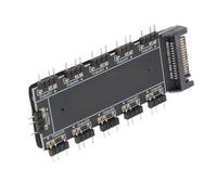 Keenso ARGB Hub Répartiteur RVB universel 10 voies avec câble de carte mère pour carte principale, large compatibilité et facile à installer pour cartes mères