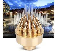 Keenso Arroseur de Buse de Fontaine en Laiton à 3 Couches pour Piscine D'étang de Jardin G1-1/2 Pouces, Tête de Pulvérisation de Corrosion Chimique Haute Résistance de 1,5 Pouces, Scène Applicable: