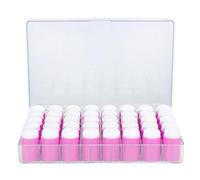 Keenso Art Craft Dessin Doigt Éponge Applicateur d'encre de qualité Supérieure Éponge Daubers pour L'enregistrement des Couleurs, 40 Pièces pour Station, Couleur Mixte (Pink)
