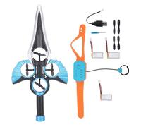 Keenso Avion RC Flying Sword, Avions à Contrôle Gestuel avec Lumière LED pour Enfants Garçons Filles (Blue)