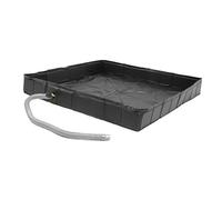 Keenso Bac de Douche Portable, Base de Douche Pliable en PVC de 41 X 41 X 6 Pouces avec Bouchon de Vidange intégré et Tuyau de 1 M, pour Camping-car, Plage, Extérieure