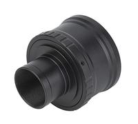 Keenso Bague D'adaptation D'objectif de Télescope T2- M 1,25" en Alliage D'aluminium pour Appareils Photo à Monture M, Adaptateur D'appareil Photo Noir Solide avec Connexion Fluide, Idéal pour