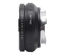 Keenso Bague D'adaptation D'Objectif en Alliage, Convertisseur D'Objectif à Mise au Point Manuelle Précise pour Objectif Voigtlander/Schneider DKL vers Corps D'appareil Photo M9, M-P, M3, M5