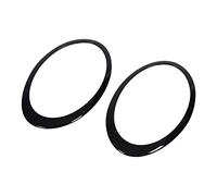 Keenso Bague de Phare ABS PP Plaque de Pare-chocs OEM 51137351371 (BLACK)