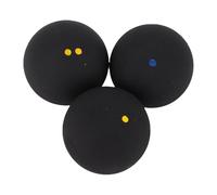 Keenso Balle de Squash, Ensemble combiné de Balles D'entraînement de Squash 3 Pièces avec Point Jaune Simple/Double Point Bleu pour Les Joueurs Débutants Avancés Professionnels