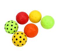 Keenso Balles D'entraînement de Golf en Mousse, 6 Pièces Balles D'entraînement en PU 73 Mm Douces et Silencieuses avec Conception Légère Anti-Stress pour Un Usage Domestique en