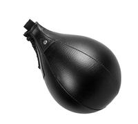 Keenso Ballon de Boxe de Vitesse avec Pompe Ballon de Boxe en Cuir PU 18 Cm 200 G pour MMA Muay Thai Speed Training Home Gym Entraînement de Frappe avec Pompe de Gonflage (Black)