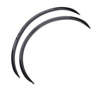 Keenso Bandes de Sourcil de Roue 2 Pièces, Garniture de Lèvre de Protection de Passage de Roue de Voiture Universelle en Caoutchouc, avec Ruban Auto-adhésif, pour la Plupart des (Noir Brillant)