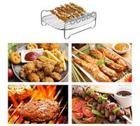 Keenso Barre de Barbecue avec Remplacement de Double Couche, Plateau de Cuisson en Acier Inoxydable Durable