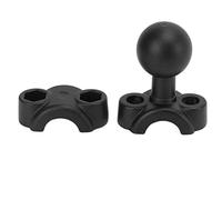 Keenso Base de Montage à Bille de 1 Pouce, Support à Double Boule en Alliage D'aluminium avec Caoutchouc Antidérapant pour Rails de 9 à 15 Mm, Vélos, Scooters, Téléphones, Navigations,