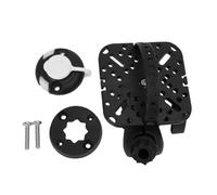 Keenso Base de Montage pour Détecteur de Poisson, Support Rotatif à 360 Degrés, en Nylon Léger pour Accessoires de Pêche en Canoë-Kayak (Forme carrée)