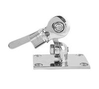Keenso Base de Montage Réglable, Support d'antenne VHF en Acier Inoxydable 316 38 Mm 1,50 Pouces, Support Aérien Marin à Double pour Utilisation en Cabine sur Rail de Pont de Bateau avec Finition