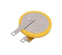 Keenso Batterie CR2032 avec Languettes, Remplacement des Languettes à | Pile Bouton Non Rechargeable, Marques de polarité du Manchon Rouge et Noir, pour Cartouches Gameboy, Décharge Stable de -20