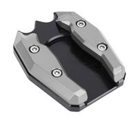 Keenso Béquille de Moto Pad, Moto Kickstand Extender Pad Agrandisseur CNC en Alliage D'aluminium Anti Dérapage côté Support Extension Plaque Pad Remplacement pour Xmax300 2013 2025 (Ti Couleur)