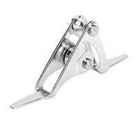 Keenso Bloc de Poulie Double en Acier Inoxydable, Pointe de Guidage de Rouleau de Pêche, 3 Tailles, Poulie Détachable à Faible Friction pour Canne à Leurre, Canne d'ancrage, de Bateau, Pêche à la