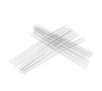 Keenso Bobines en Spirale Conviviale avec un Diamètre de 16 Mm de Diamètre pour les Fichiers Techniques de 100 PCS (SILVER)