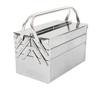 Keenso Boîte à Outils en Métal, Organisateur de Coffre à Outils Pliable à 3 Niveaux et 5 Plateaux avec Poignée pour Usine Domestique (420)