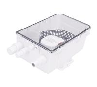 Keenso Boîte de Pompe de Puisard de Douche de Bateau, Pompe de Puisard Marine 750GPH, à Eau électrique avec Interrupteur Automatique, Multi-entrées pour Cabine de Bateau, Douche