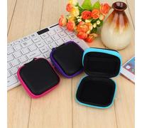 Keenso Boîte de Rangement Carrée pour écouteurs, étui pour écouteurs Anti-Rayures avec Poche Intérieure, Gris