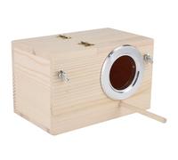 Keenso Boîte D'élevage de Maison d'oiseaux en Bois, pour Décoration de Jardin Extérieur, Accessoires D'élevage de Perroquets