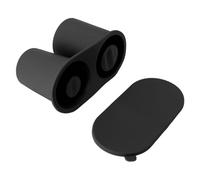Keenso Bol à Glaçons pour 30 Onces 40 Ups Tasse de Cylindre à Libération Facile - Forme de Glace Déplacée avec Couvercle pour Boissons d'été 2 Grands Cubes (BLACK)