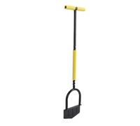 Keenso Bordure de Pelouse Demi Lune, Manche en Acier Inoxydable en T, pour