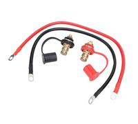 Keenso Borne de Batterie, Connecteurs de Borne de Batterie, Goujon de 3 à 8 Pouces, Connecteurs de Robustes de 250 A avec Couvercle de Protection Rouge et Noir, pour Automobile, (Modèle B)