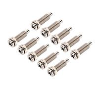 Keenso Borne de Connexion M6 Écrou, plaqué Douille 4mm | Matériau durable, résistance efficace à l\'oxydation, ajustement universel, conception compacte, pour équipements industriels