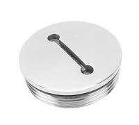 Keenso Bouchon de Réservoir de Carburant Marin pour Bateau Remplissage de Pont Accessoires de Bateau Bouchon de Remplissage de Pont en Acier Inoxydable avec Chaîne Accessoires de (50MM)