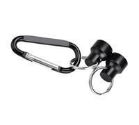 Keenso Boucle Magnétique de Pêche en Acier Inoxydable, Clip de Libération de Filet Magnétique, Charge de 3,5 Kg, Boucle Simple ou Double pour Filet de Pêche à la Mouche, Gilet, Porte-Outil de