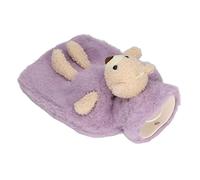 Keenso Bouillotte avec Motif Ours en Peluche, Multifonctionnelle pour L'arthrite et la Relaxation Musculaire du Corps, capacité de 1000 Ml, Conception à Large Bouche (PURPLE)
