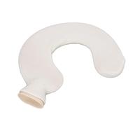 Keenso Bouillotte souple en forme de U avec manches tricotées pour plus de chaleur et de confort, idéale pour les voyages (couleur beige pure)