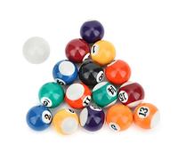 Keenso Boules de Billard, 16 pièces Table de Billard pour Enfants Mini Boules de Billard en résine 32mm Accessoires de Billard américain