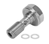 Keenso Boulon Banjo M8 X 1,0 Mm, Excellente étanchéité, Raccords à Boulon Banjo Robustes et Résistants à la Chaleur avec 2 Rondelles pour Systèmes de Tubes