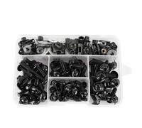 Keenso Boulon de Moto, Aluminium Noir de Haute Précision, avec Différentes Tailles et Types, pour Vélos de Sport