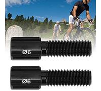 Keenso Boulons de Tige de Vélo, Alliage d'aluminium, 10 Pièces, Vis de Réglage d'installation Facile pour Dérailleur Arrière de Vélo de Montagne de Route et Câble de Frein (M6)