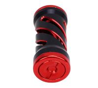 Keenso Bouton de Bobine de Pêche, Bouton de Poignée en Alliage Antidérapant Léger avec Raccords pour la Bobine de Pêche (Noir Rouge)