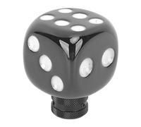Keenso Bouton de Levier de Levier de Vitesses en Dés, Dice Shig Shift Head Resin Gear Gear Shifting Lever Transmission Transmission Shift Head Universal For pour la Plupart des Voitures (noir et