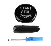 Keenso Bouton-poussoir d'Arrêt du Moteur, Bouton de l'Interrupteur d'Arrêt de Démarrage du Moteur de Voiture(Black)