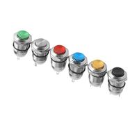 Keenso Bouton Poussoir IP67 12mm étanche, Ensemble de 6 Couleurs