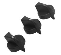 Keenso Boutons de Commande AC, 3 Pièces 121 0001 000 Bouton de Commande de Climatisation en Mode Vitesse du Ventilateur de Chauffage pour 375 378 379 (BLACK)